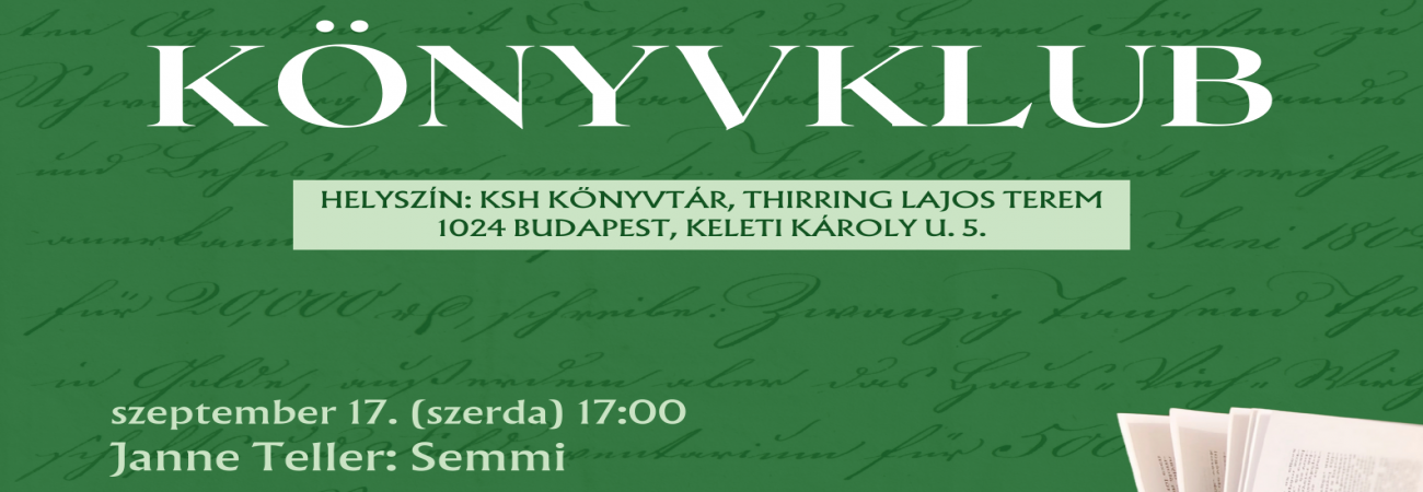 Könyvklub szeptemberben