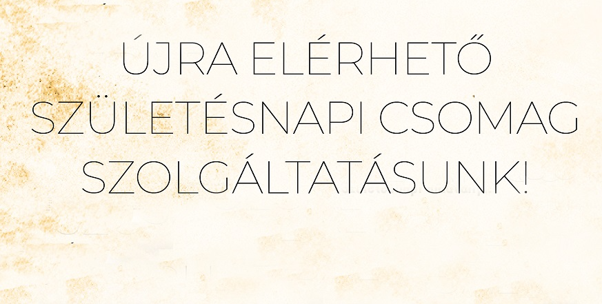 Újra elérhető Születésnapicsomag-szolgáltatásunk!