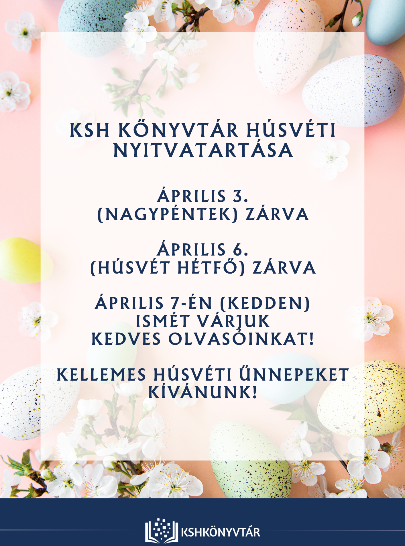A KSH Könyvtár húsvéti nyitvatartása