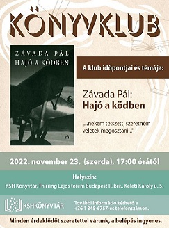 A könyvklub novemberi programja