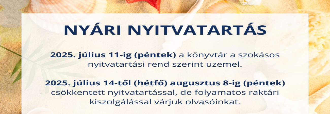 A KSH Könyvtár nyári nyitvatartása