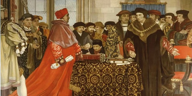 545 éve született Morus Tamás (1478–1535) angol államférfi, humanista író